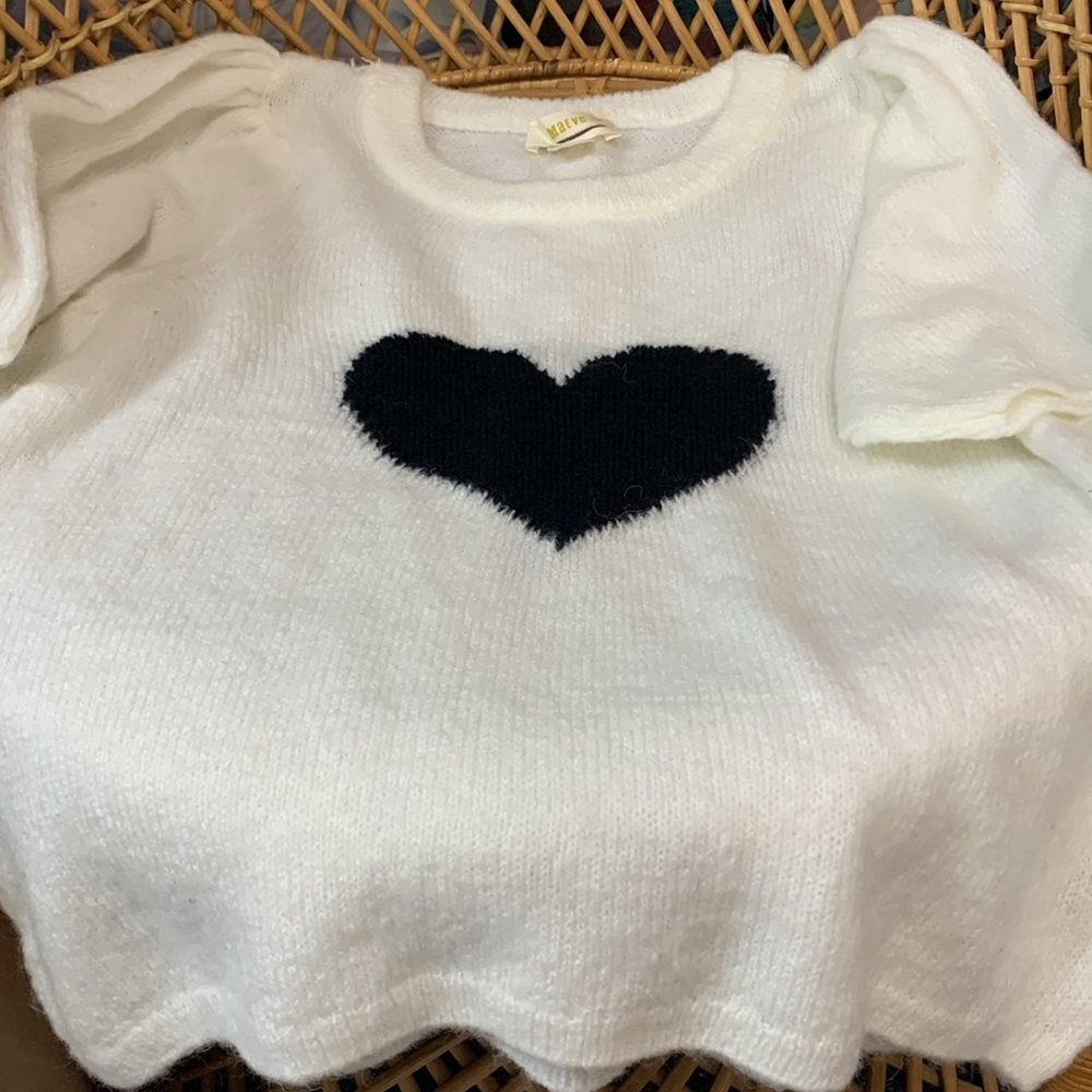 Anthropologie Maeve shirt sleeve sweater too size small - Picture 2 of 7